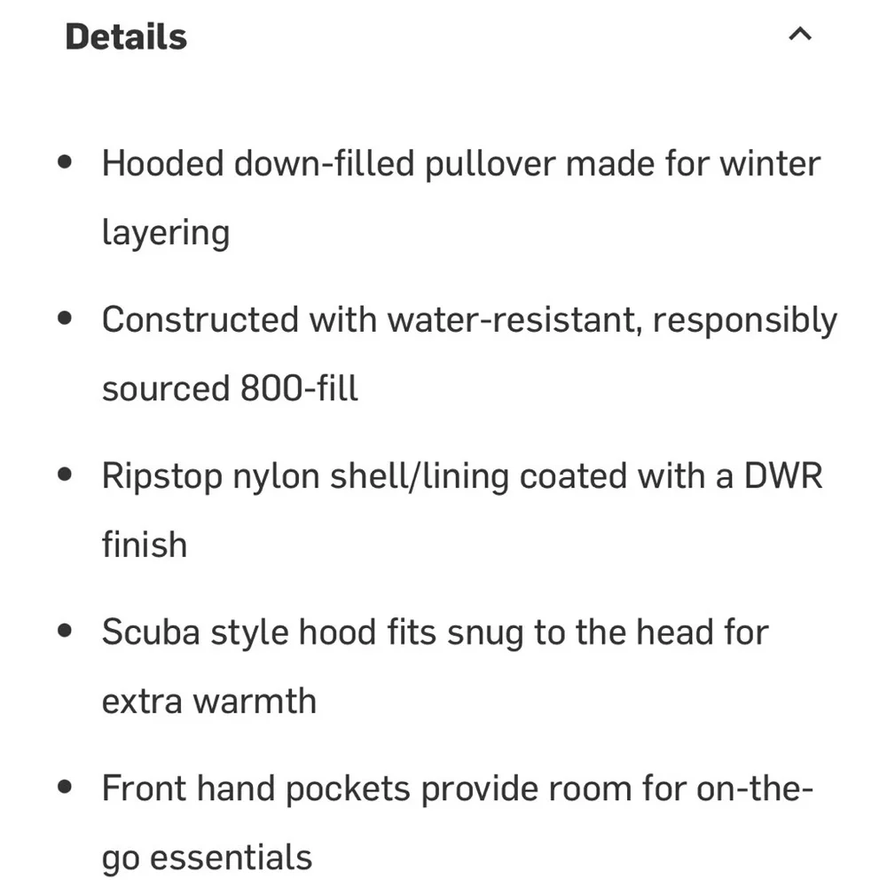 Cotopaxi Fuego Down Hooded Pullover, Amber Stripes, XS - Picture 5 of 15